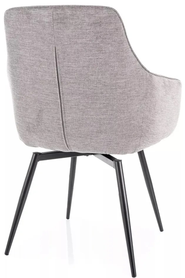 Scaun Servio gri/negru Brego07