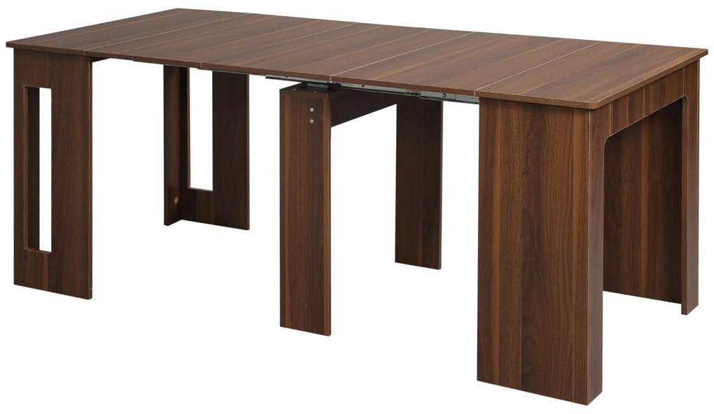HOMCOM Masă Extensibilă, Masă Mobilă, Design Modern, 180 cm x 85 cm x 75 cm, Maro | Aosom Romania