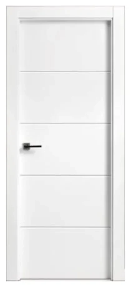 Usa Interior din MDF Novo Doors ND15 LUX PREMIUM, Cadru din Lemn Masiv, KIT COMPLET, Toc Reglabil de 10 CM INCLUS, Plinta pe Ambele Parti (Culoare: