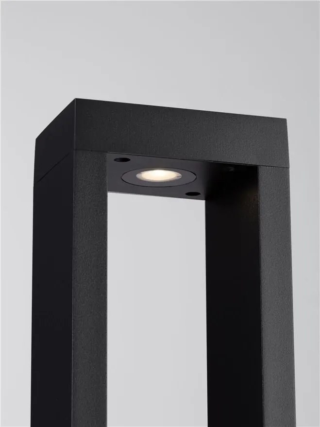 Stalp exterior LED 3000K IP65 DOLIX negru, H-30cm