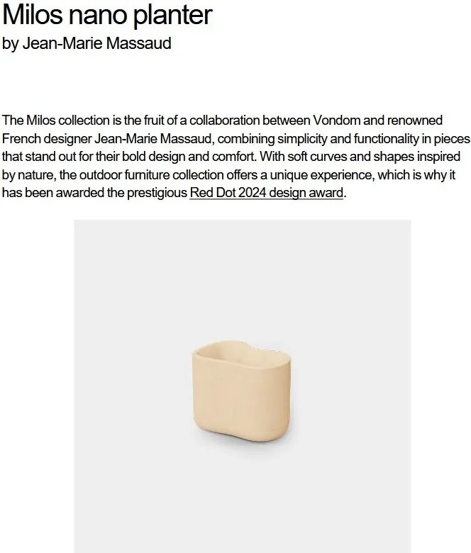 Ghiveci plante design decorativ modern exterior/interior MILOS NANO II