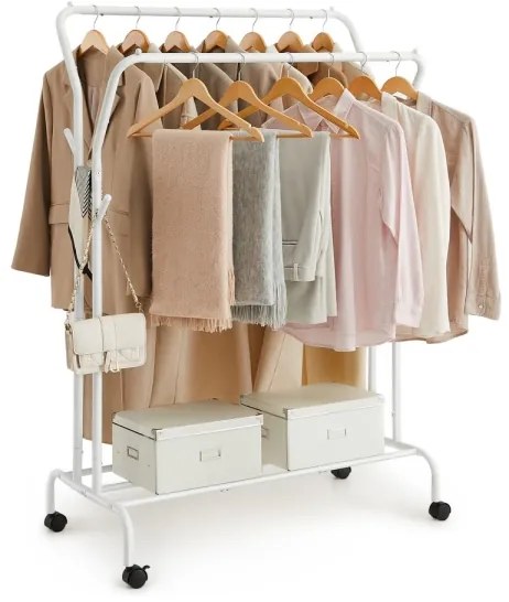 Cuier mobil de podea LINEA, alb