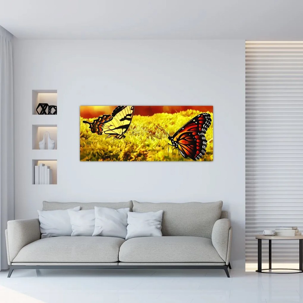 Tablou cu fluturi (120x50 cm), în 40 de alte dimensiuni noi
