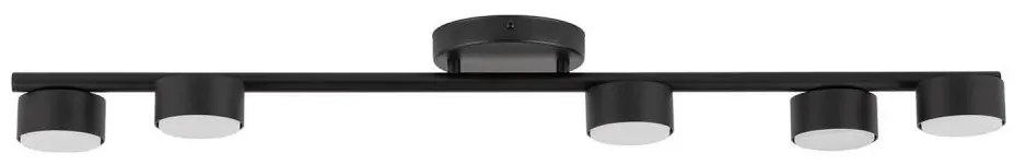 Spot PUNTO 5xGX53/12W/230V negru