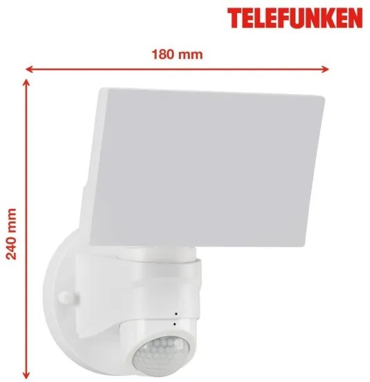 Aplică LED de exterior cu senzor Telefunken 304306TF LED/16W/230V IP44