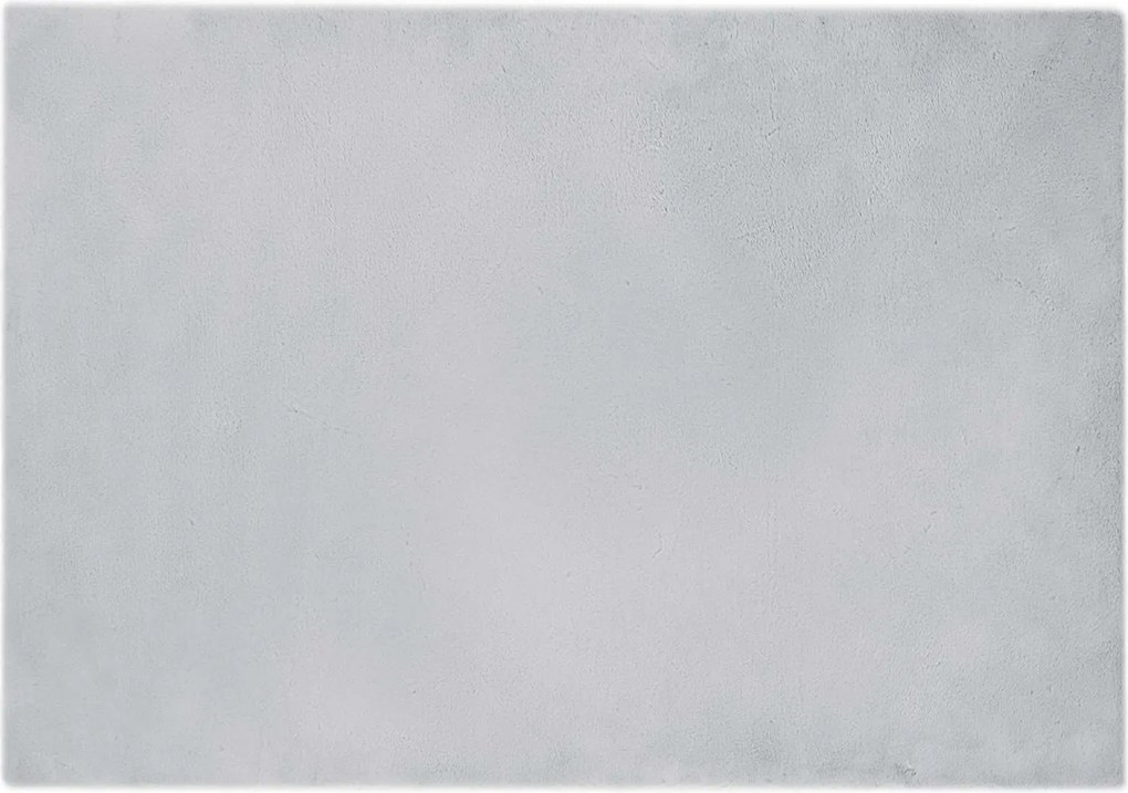 vidaXL Covor din de iepure sintetic antiderapant Olite Gri Poliester