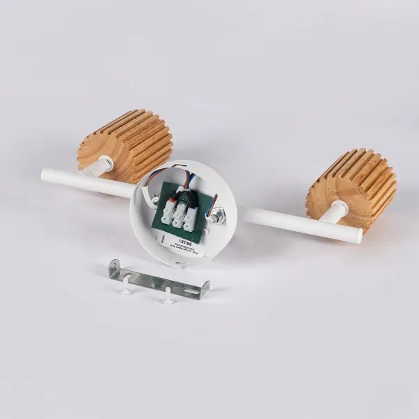 Brilagi - Spot MODERN WOOD 2xGU10/8W/230V lemn/alb