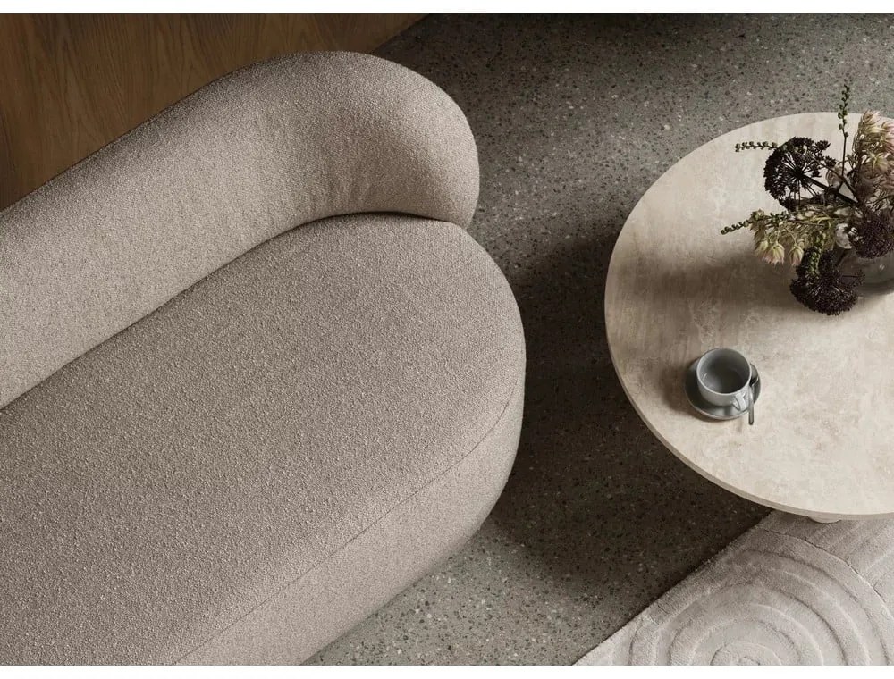 Măsuță de cafea bej rotundă din piatră ø 75 cm Volos – Blomus