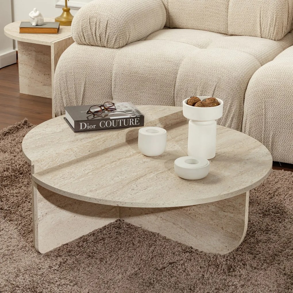 Masă de cafea Orion Travertine