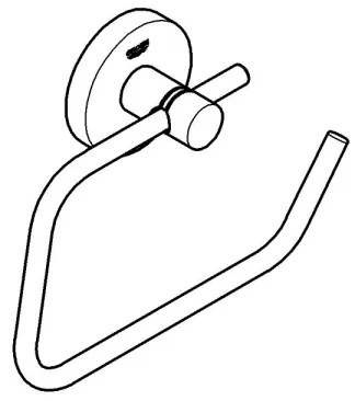 GROHE 41200DC0 - Suport pentru hârtie igienică START, din oțel inoxidabil