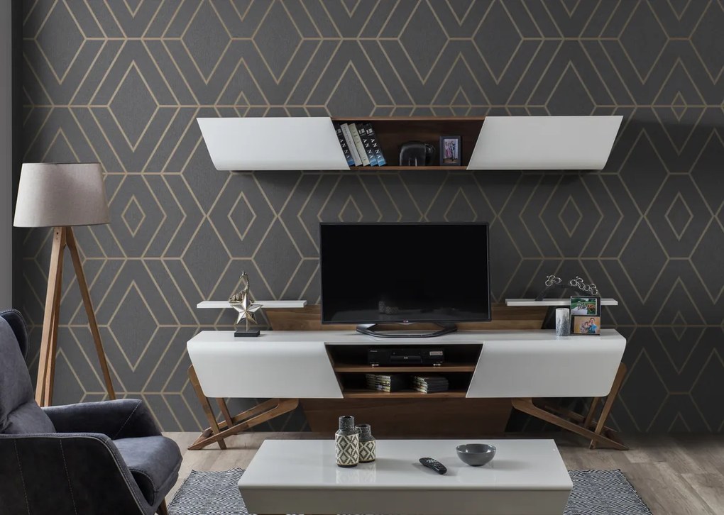 Set comoda tv + corp suspendat - royal