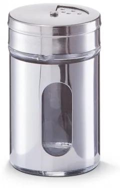 Recipient pentru condimente Visual, inox si sticla, Silver 80 ml, Ø 5xH8,5 cm