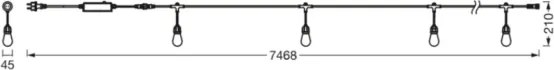 Osram - SMART+ STRING ghirlandă LED RGB dimmabilă pentru exterior 12xLED/230V 7,47m IP44 Wi-Fi