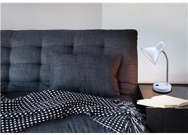 Lampa de birou 2485, cu intrerupator, orientabila, 1xE27, alba, IP20, Globo