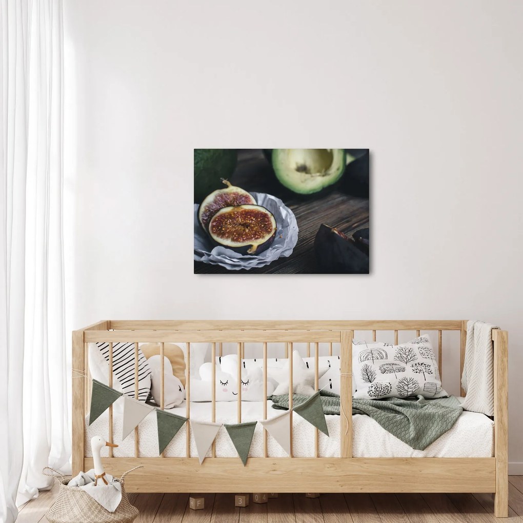 Tablou cu fistic și avocado (70x50 cm)