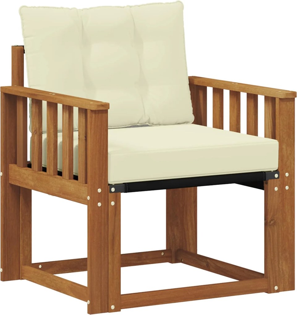 vidaXL Set de canapele de exterior Lemn solid de Acacia și Textilene