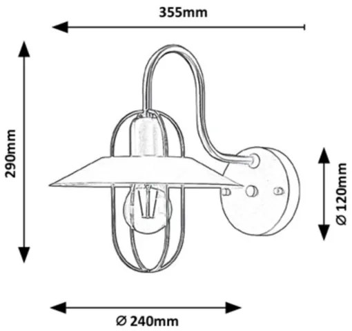 Aplică Rabalux 1xE27/40W/230V