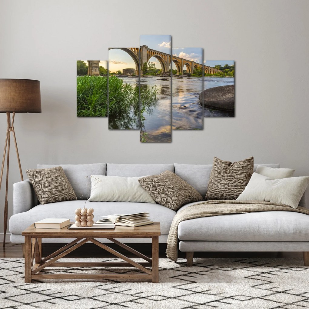 Tablou - Podul de cale ferată Richmond (150x105 cm)