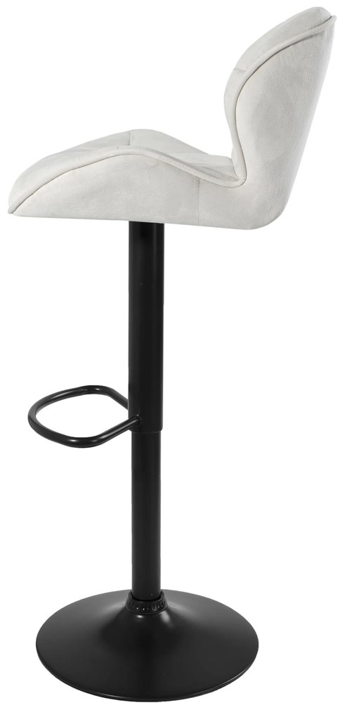 JAKS SCAUN DE BAR GRAPPO BLACK VELOUR BEJ