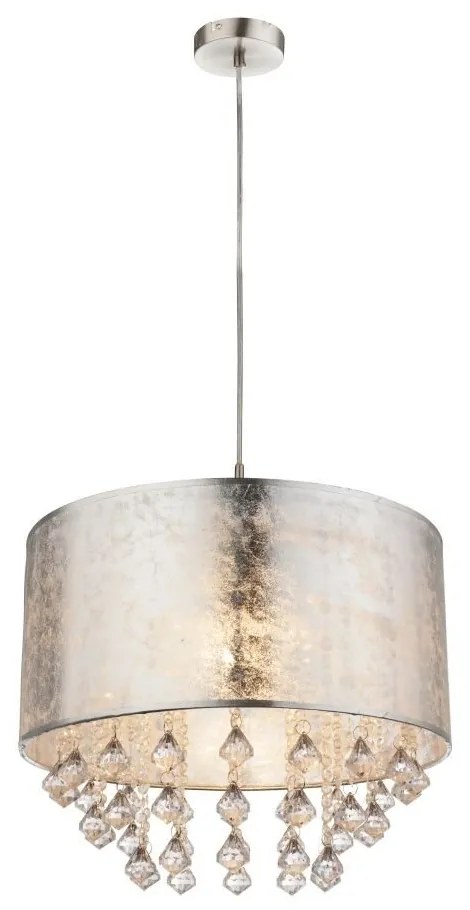 Lustra / Pendul design modern Amy argintiu 15188H3 GL