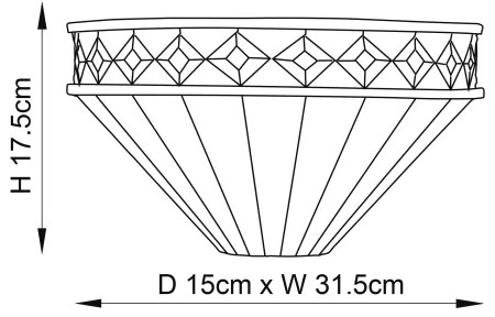 Endon 64149 - Aplică de perete Tiffany FARGO, 1xE14/40W/230V
