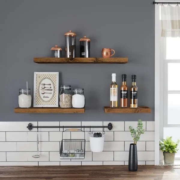 Raft de perete SHELFY, maro