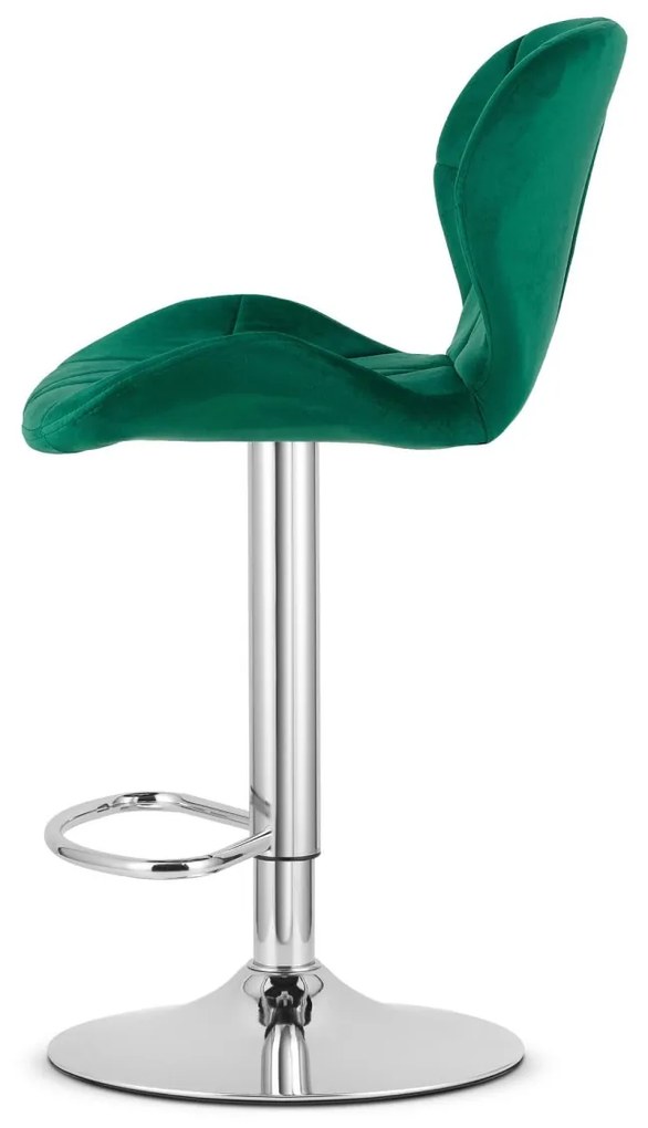 Scaun de bar WEST VELVET, verde