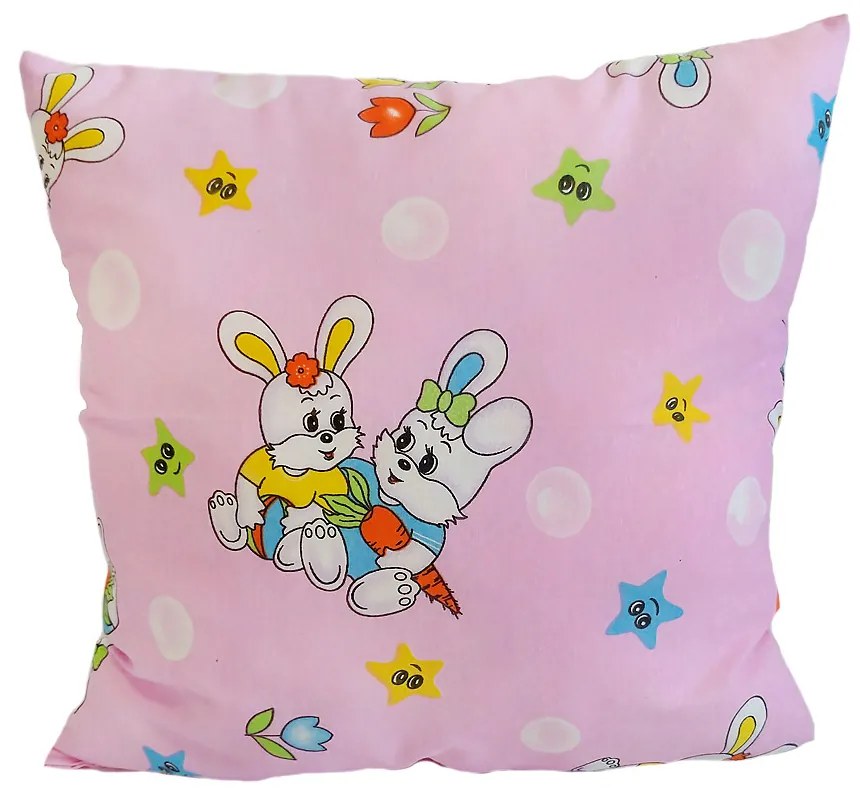 Perna decor pentru copii, Iepurasi, 40x40 cm, Multicolor: 40x60 cm