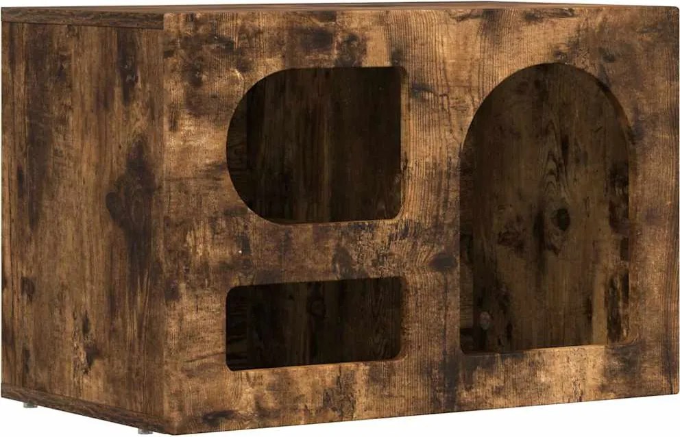 vidaXL Cabinet TV Stejar fumuriu 60 x 35 x 40 cm Lemn compozit