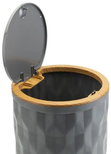 Set de baie REINA 5 buc. antracit/maro