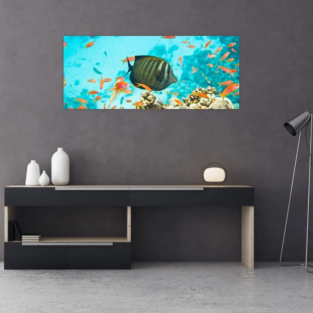 Tablou lumii submarine (120x50 cm)