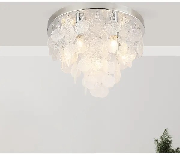 Lustră aplicată Zuma Line 18366 PARDO 8xE14/40W/230V argintiu