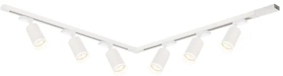 Spot pentru șină PIPE 6xGU10/10W/230V, alb