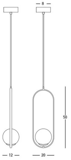 Pendul minimalist design decorativ Vinny I