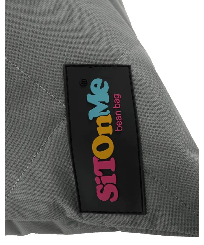 Fotoliu tip sac, material textil gri deschis, VETOK