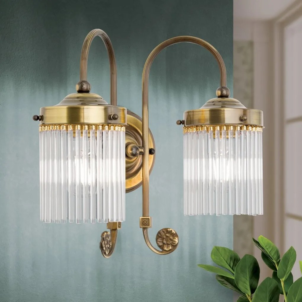 Aplica de perete Art Nouveau STABCHENSERIE, patina