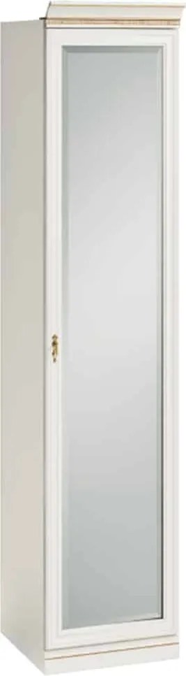 Dulap lemn masiv Vanna cu Oglindă, 50,4 × 62,5 × 245,8 cm