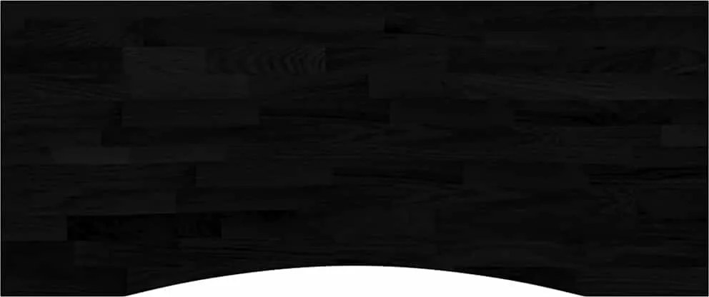 vidaXL Blat de birou maro închis lemn masiv de stejar dreptunghiular