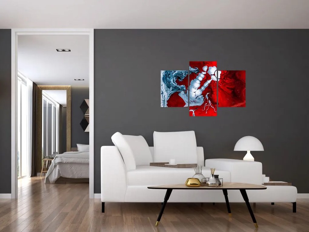 Tablou cu pete abstarcte (90x60 cm)
