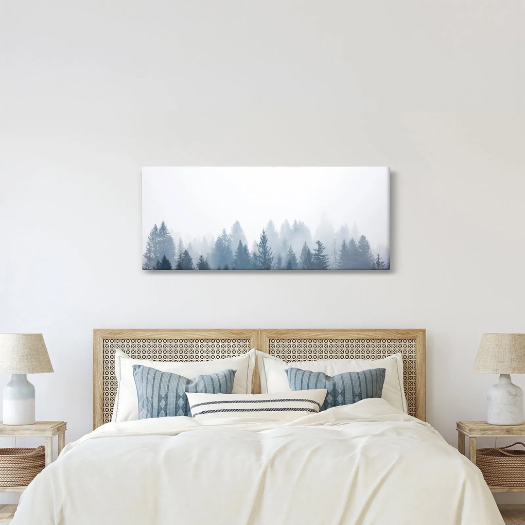 Tablou - Pădure cețoasă (120x50 cm)
