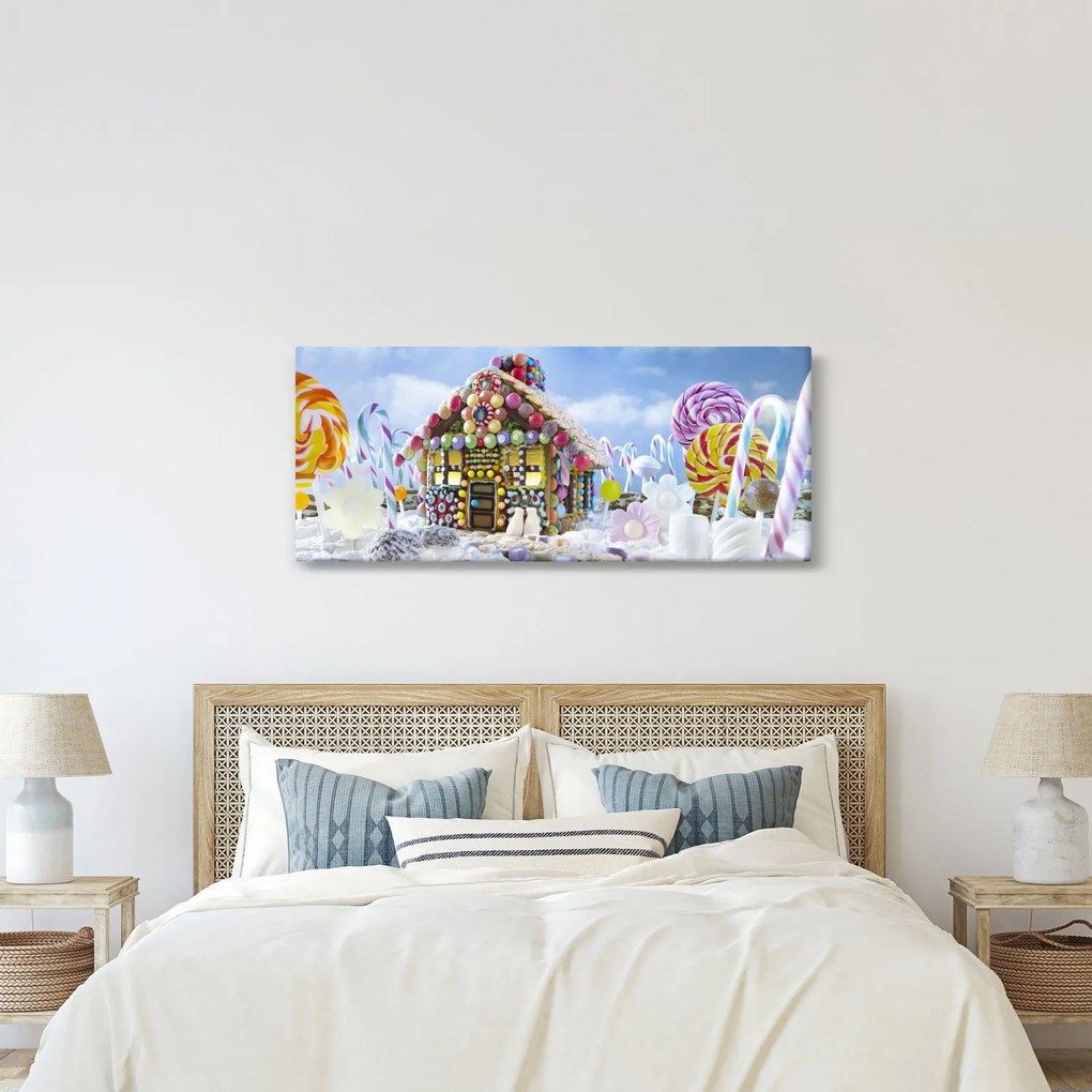 Tablou - Căsuță de turtă dulce (120x50 cm)
