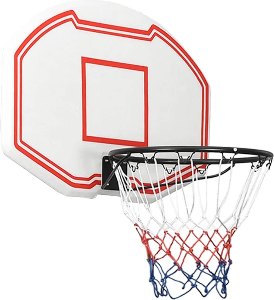 vidaXL Panou de baschet, alb, 90x60x2 cm, polietilenă