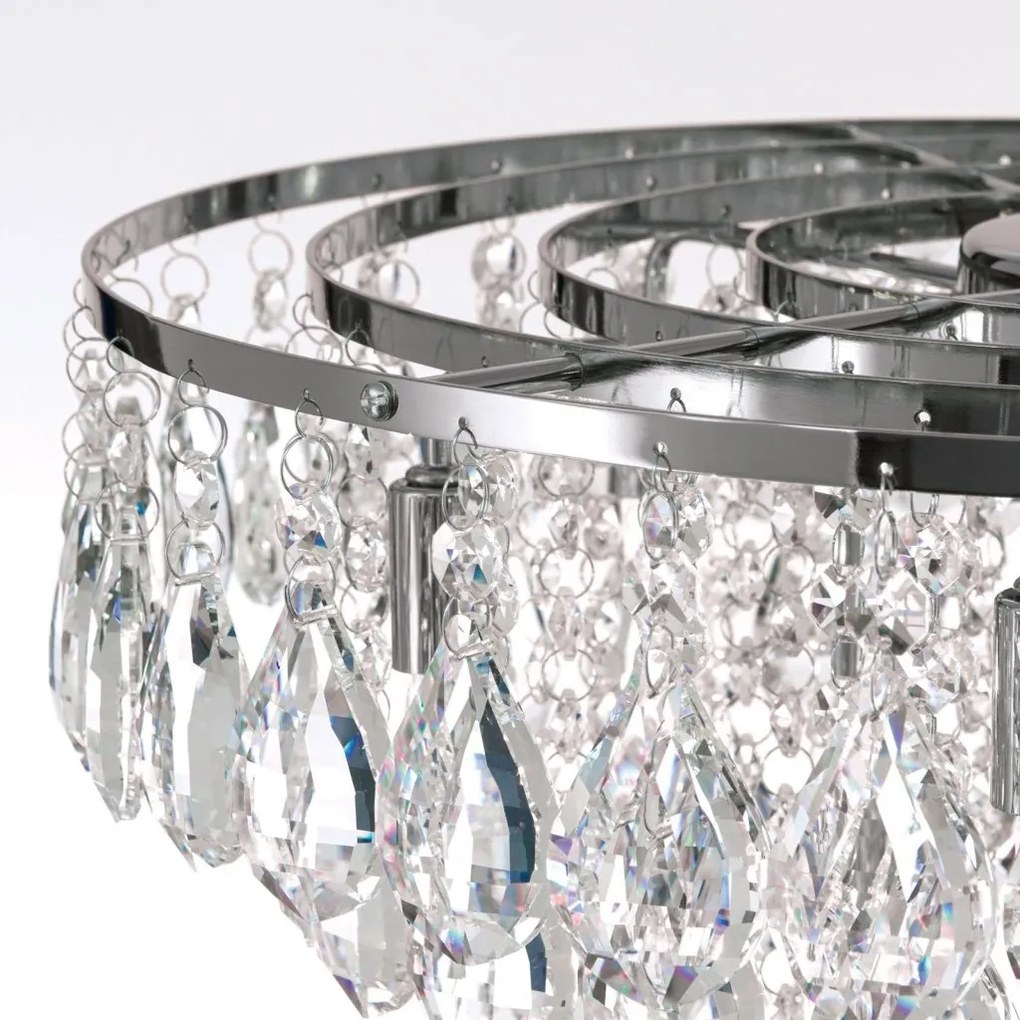 Lustra suspendata cristal K9 design elegant CELESTE D-45 crom