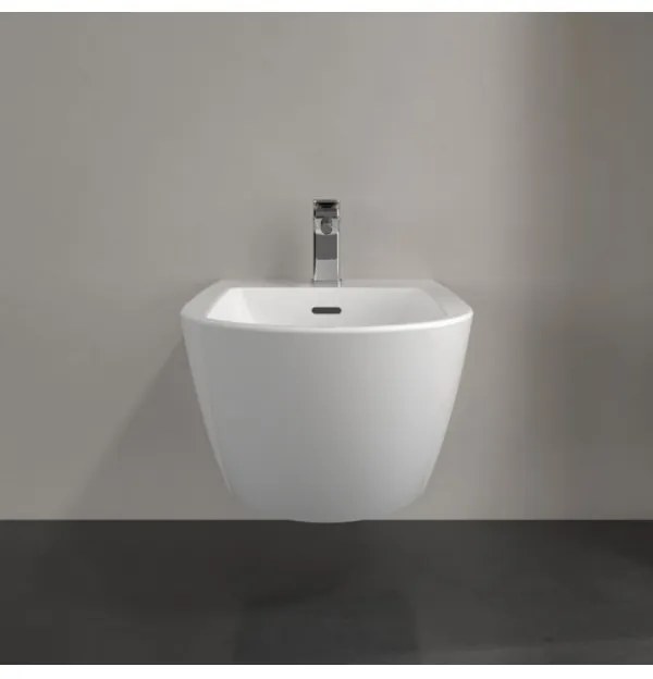 Bideu suspendat, Villeroy&amp;Boch Antao, 37x56cm, Alb Alpin CeramicPlus, 541100R1