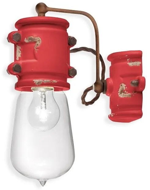 Aplica de perete design retro realizata manual din ceramica URBAN