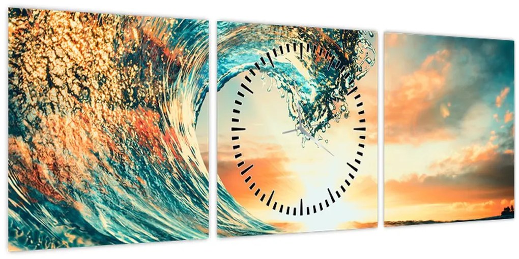 Tablou - Val (cu ceas) (90x30 cm)