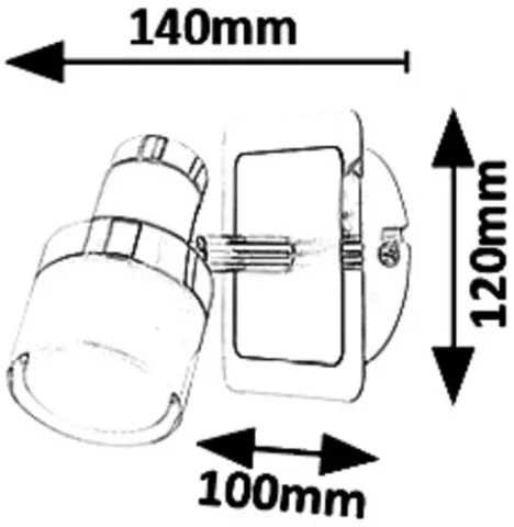 Rabalux 5021 - Spot de perete LED HAROLD LED/5W/230V IP44