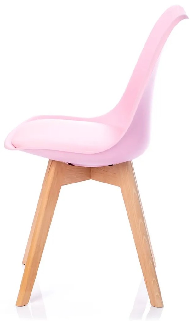 Scaun de masa Culoare roz/fag, BALI MARK