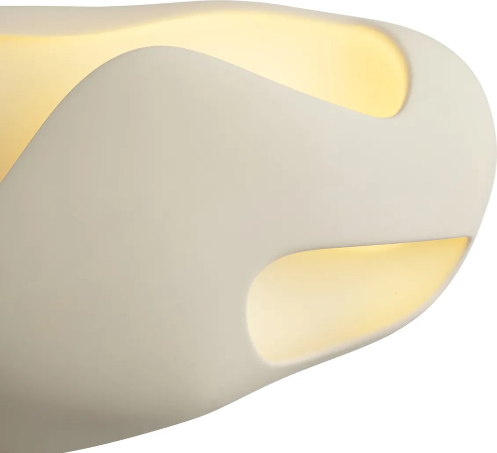 Lampă de perete Japandi Crem 30cm - Pietra