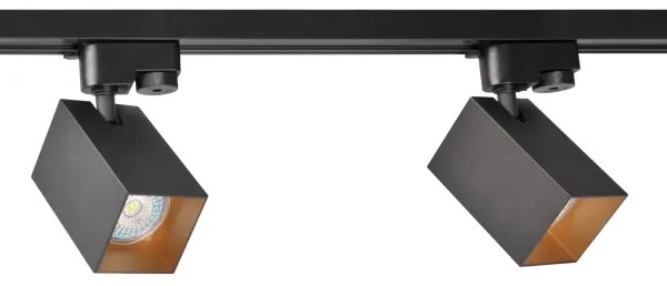 Spot pentru sistem de șină SQUARE 3xGU10/10W/230V + 1 m sistem de șină